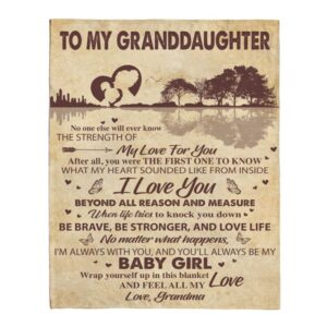 To My Granddaughter Be Brave Stronger Grandma…