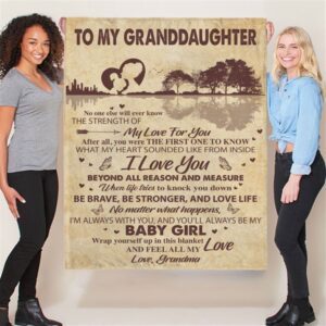 To My Granddaughter Be Brave Stronger Grandma Love You Gift Ideas Guitar Blanket Blankets For Mothers Day 2 eajtlt.jpg