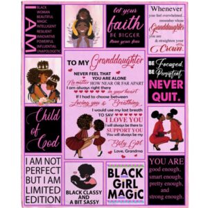To My Granddaughter Black Girl Magic Grandma…