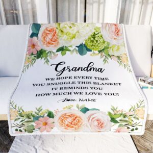 To My Grandma Blanket From Grandkids How Much We Love You Flower Mother Day Blanket Personalized Blanket For Mom 2 fbb004.jpg