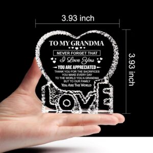 To My Grandma To Our Family Your Are The World Heart Crystal Mother Day Heart Mother s Day Gifts 3 z0md8m.jpg