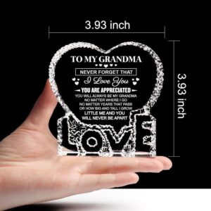 To My Grandma You Will Always Be My Grandma Heart Crystal Mother Day Heart Mother s Day Gifts 3 at7zwo.jpg