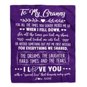 To My Granny Blanket From Grandkids I…