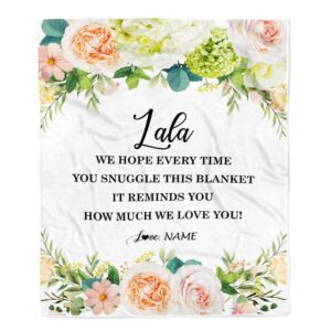 To My Lala Blanket From Grandkids How…