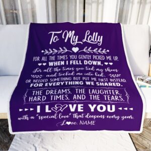 To My Lolly Blanket From Grandkids I Love You With A Special Love Mother Day Blanket Personalized Blanket For Mom 2 dv2dpk.jpg