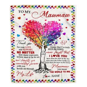 To My MawMaw Blanket From Grandkids Never…