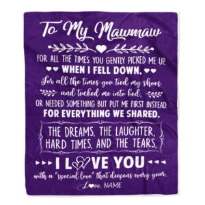 To My Mawmaw Blanket From Grandkids I…