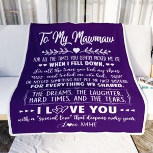 To My Mawmaw Blanket From Grandkids I Love You With A Special Love Mother Day Blanket Personalized Blanket For Mom 2 ic5vy6.jpg