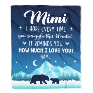 To My Mimi Blanket From Granddaughter Grandson…