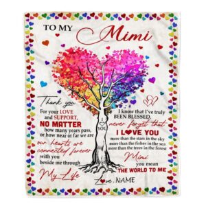 To My Mimi Blanket From Grandkids Never…