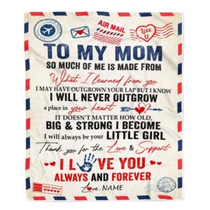 To My Mom Blanket From Daughter Air…