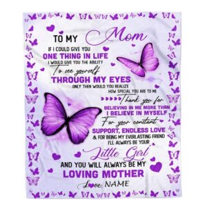 To My Mom Blanket From Daughter I’ll…