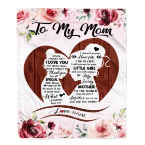 To My Mom Blanket From Daughter Never…
