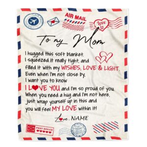 To My Mom Blanket From Daughter Son…