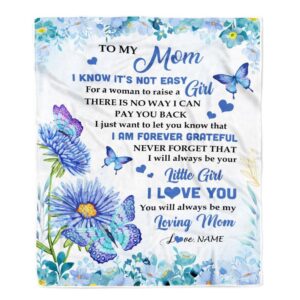 To My Mom Blanket From Daughter Son…