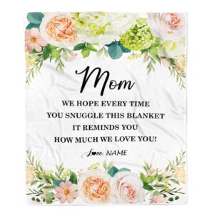 To My Mom Blanket From Daughter Son…