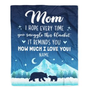 To My Mom Blanket From Daughter Son…