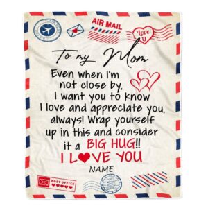To My Mom Blanket From Daughter Son…