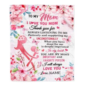 To My Mom Blanket From Daughter Son…