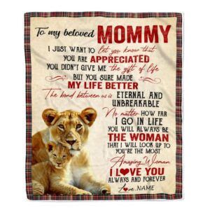 To My Mom Blanket From Daughter Son…