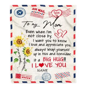 To My Mom Blanket From Daughter Son…