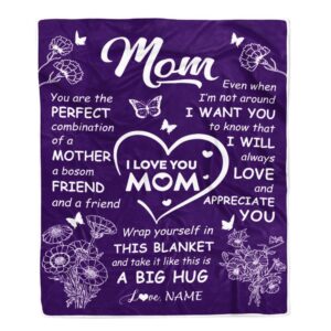 To My Mom Blanket From Daughter Son…