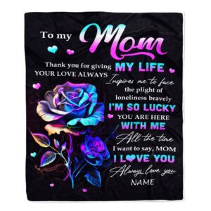 To My Mom Blanket From Daughter Son…