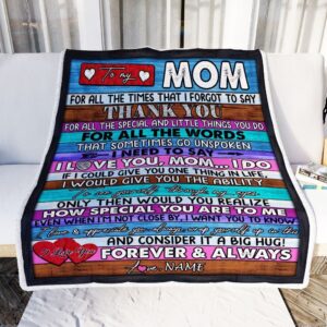 To My Mom Blanket From Daughter Son Wood Thank You I Love You Mother Day Blanket Personalized Blanket For Mom 2 znlaxu.jpg