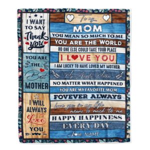 To My Mom Blanket From Daughter Son…