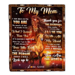 To My Mom Blanket From Son Thank…