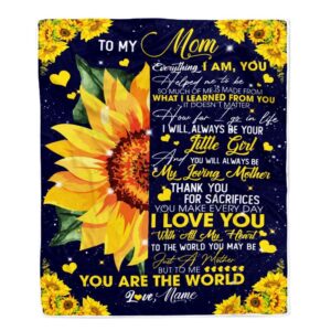 To My Mom Blanket from Daughter Everything…