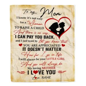 To My Mom Blanket from Daughter I…