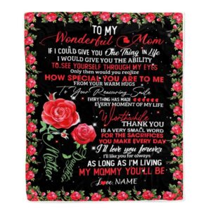 To My Mom Blanket from Daughter If…