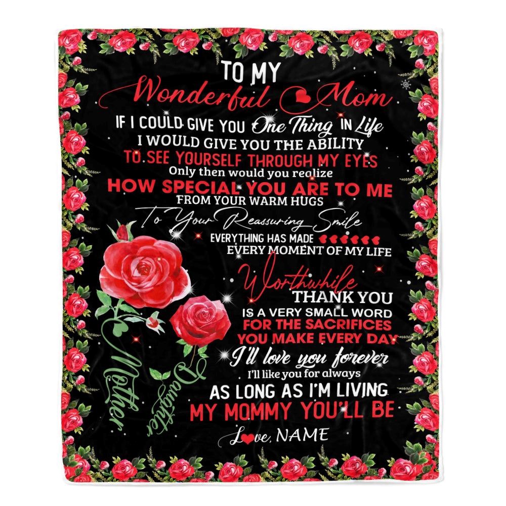 To My Mom Blanket from Daughter If I Could Give You One Thing in Life Mom, Mother Day Blanket, Personalized Blanket For Mom To My Mom Blanket from Daughter If I Could Give You One Thing in Life Mom, Mother Day Blanket, Personalized Blanket For Mom