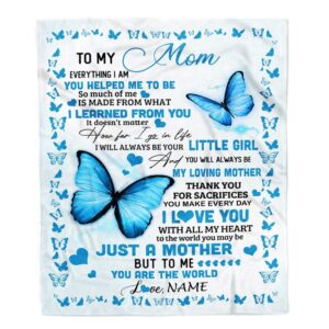 To My Mom Blanket from Daughter Son…