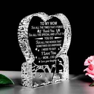 To My Mom For All The Time That I Forget To Thank You Heart Crystal Mother Day Heart Mother s Day Gifts 2 x9xlnt.jpg