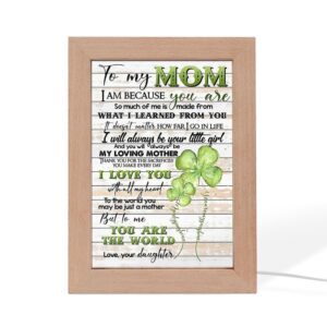 To My Mom From Daughter Four Leaf Clover Frame Lamp Picture Frame Light Frame Lamp Mother s Day Gifts 2 fjsd2m.jpg
