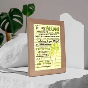 To My Mom From Daughter Four Leaf Clover Frame Lamp Picture Frame Light Frame Lamp Mother s Day Gifts 3 z8mxcx.jpg