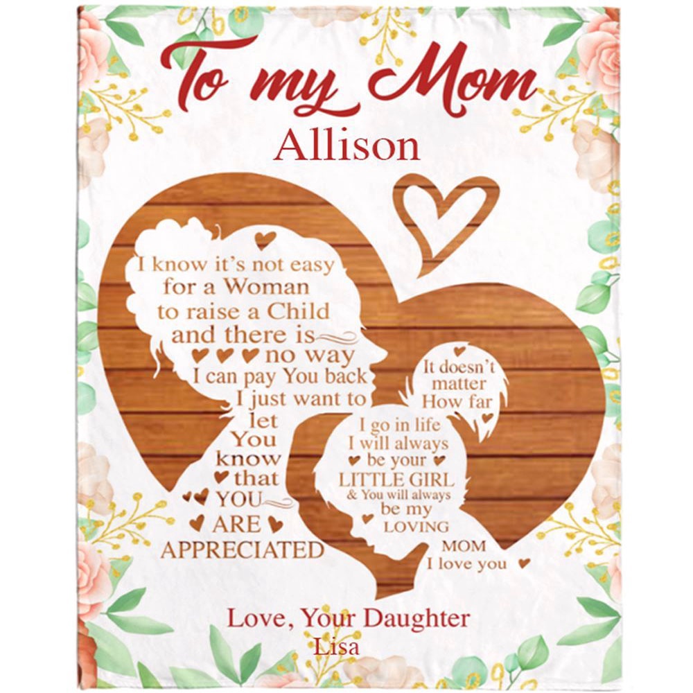 To My Mom From Daughter Mothers Day Gift Ideas Love Mom Blanket, Blankets For Mothers Day To My Mom From Daughter Mothers Day Gift Ideas Love Mom Blanket, Blankets For Mothers Day