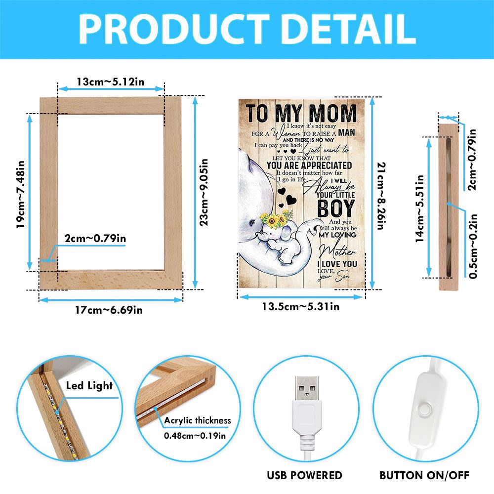 To My Mom I Know It’s Not Easy To Raise A Child Mother’s Day Frame Lamp, Picture Frame Light, Frame Lamp, Mother’s Day Gifts To My Mom I Know It’s Not Easy To Raise A Child Mother’s Day Frame Lamp, Picture Frame Light, Frame Lamp, Mother’s Day Gifts
