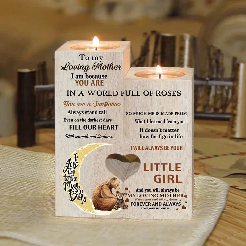 To My Mom, I Will Always Be Your Little Girl And You Will Always Be My Loving Mother Candle Holder, Mothers Day Candle To My Mom, I Will Always Be Your Little Girl And You Will Always Be My Loving Mother Candle Holder, Mothers Day Candle