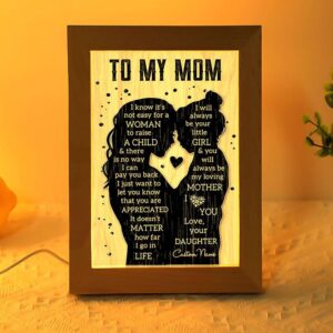 To My Mom Love From Daughter Personalized…