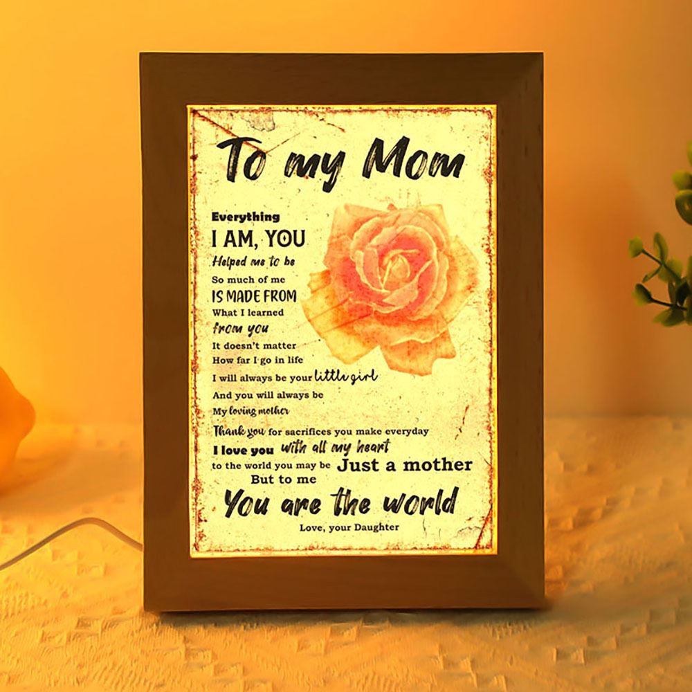 To My Mom Love From Daughter Rose Mother’s Day Frame Lamp, Picture Frame Light, Frame Lamp, Mother’s Day Gifts To My Mom Love From Daughter Rose Mother’s Day Frame Lamp, Picture Frame Light, Frame Lamp, Mother’s Day Gifts
