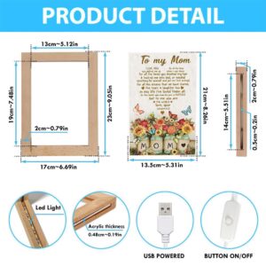 To My Mom You Are The World Butterflies And Flowers Heart Shaped Frame Lamp Picture Frame Light Frame Lamp Mother s Day Gifts 4 pl2aoq.jpg