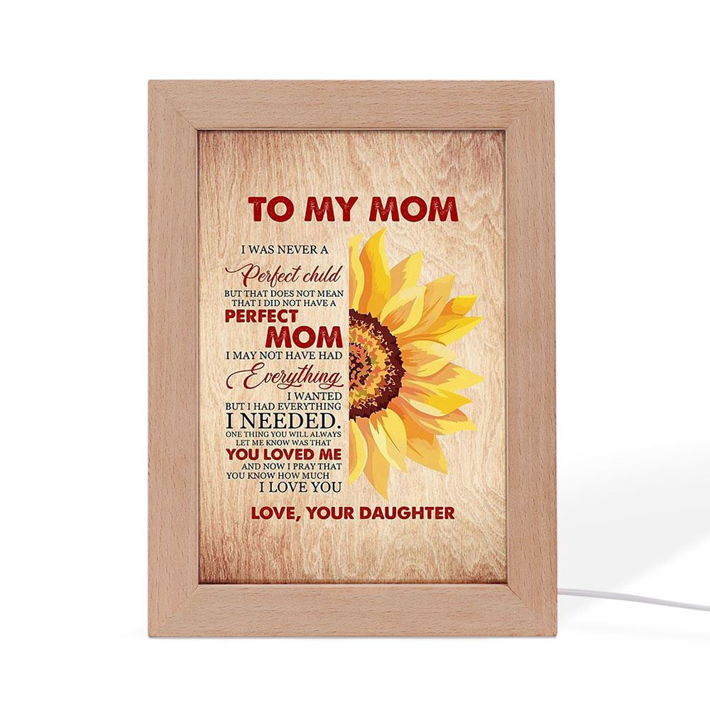 To My Mom You Know How Much I Love You Frame Lamp, Picture Frame Light, Frame Lamp, Mother’s Day Gifts
