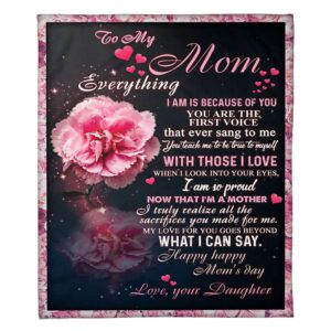 To My Mommy Blanket From Kids Pink…