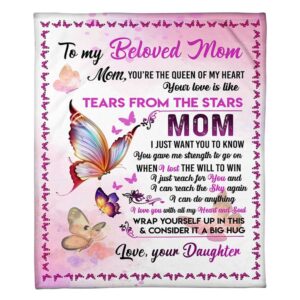 To My Mommy Blanket From Kids Tear…