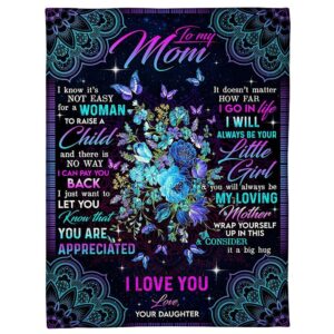 To My Mommy Blanket From Son Daughter…