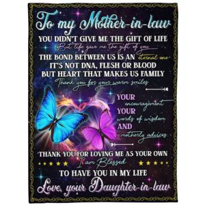 To My Mother-In-Law Blanket Butterflies Life Gave…