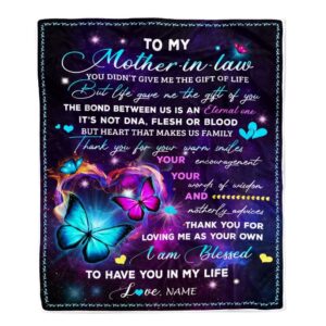 To My Mother In Law Blanket From…